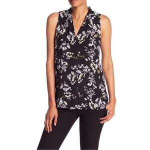 vince camuto tops Blouse Sleeveless Size Small Womens Floral